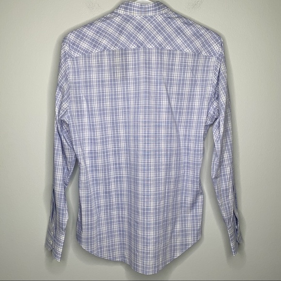 ZACHARY Prell Shirt Blue plaid dress long sleeve Cochran XS NWT - Picture 5 of 12